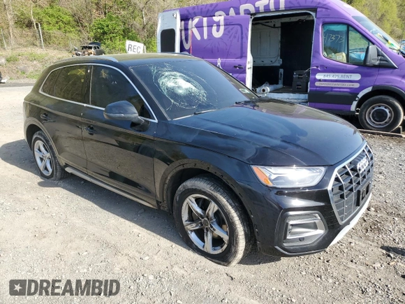 2023 Audi Q5 Premium with VIN WA1ABAFY9P2039132, listed as a Copart auction lot 54723375 with 83,135 mi miles and Salvage title. Bid and sale history available at DreamBid. Image 4.