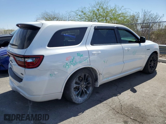 2021 Dodge Durango R/T with VIN 1C4SDJCT4MC558933, listed as a Copart auction lot 52830365 with 59,882 mi miles and Salvage title. Bid and sale history available at DreamBid. Image 3.