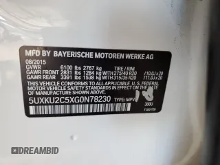 2016 BMW X6 xDrive35i with VIN 5UXKU2C5XG0N78230, listed as a Copart auction lot 77288623 with 116,205 mi miles. Bid and sale history available at carsss.com. Image 14.
