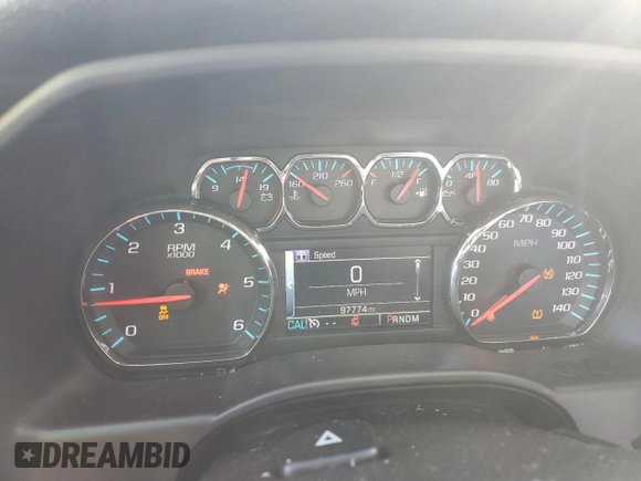 2015 Chevrolet Silverado 1500 LTZ with VIN 1GCVKSEC8FZ322310, listed as a Copart auction lot 44037115 with 97,774 mi miles and Salvage Title. Bid and sale history available at carsss.com. Image 9.