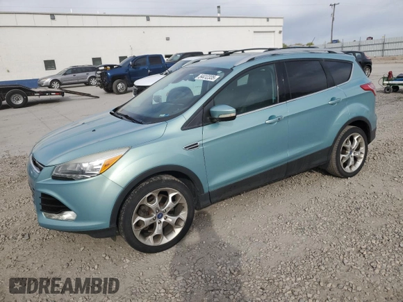 2013 Ford Escape Titanium с VIN 1FMCU9J94DUC35451, выставлен на аукционе Copart как лот 54412335 с пробегом 187 938 миль миль и Списание • Salvage title. История ставок и продаж доступна на DreamBid. Изображение 1.