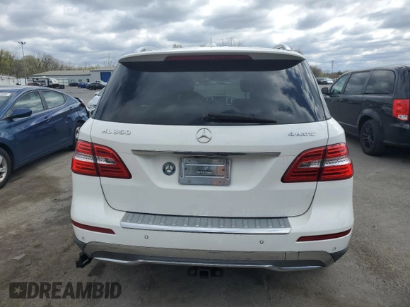 2014 Mercedes-Benz M 350 with VIN 4JGDA5HB6EA318557, listed as a Copart auction lot 53278775 with 160,383 mi miles and Salvage Title. Bid and sale history available at DreamBid. Image 6.