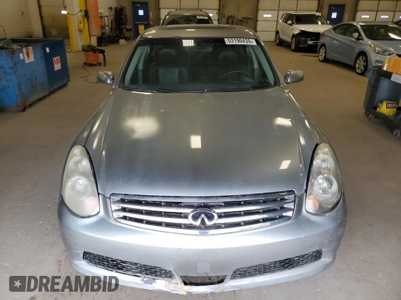 2005 Infiniti G35 with VIN JNKCV51F75M311695, listed as a Copart auction lot 53190435 with 158,464 mi miles and Clean Title. Bid and sale history available at carsss.com. Image 5.