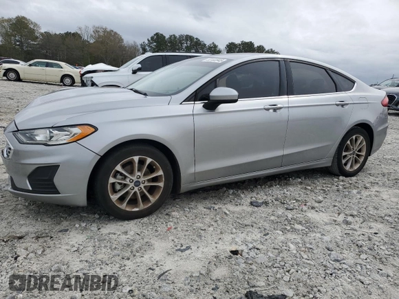 2020 Ford Fusion SE with VIN 3FA6P0HD9LR219420, listed as a Copart auction lot 50100945 with 45,009 mi miles and Salvage Title. Bid and sale history available at carsss.com. Image 1.