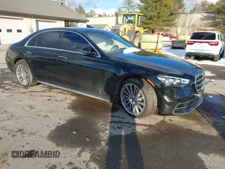 2023 Mercedes-Benz S-Class S 580 with VIN W1K6G7GB4PA190868, listed as a IAAI auction lot 41492193 with 15,776 mi miles. Bid and sale history available at carsss.com. Image 1.
