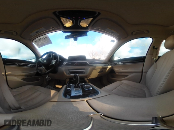 2018 BMW 7 Series 740i with VIN WBA7E2C50JG742505, listed as a IAAI auction lot 41238238 with 111,901 mi miles. Bid and sale history available at carsss.com. Image 18.