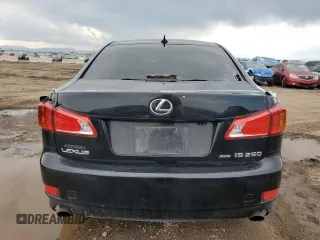2009 Lexus IS 250 with VIN JTHCK262295035861, listed as a Copart auction lot 58619555 with 207,886 mi miles and Clean title. Bid and sale history available at DreamBid. Image 6.