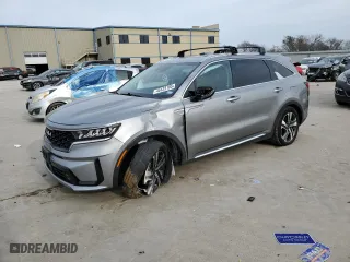 2023 Kia Sorento Hybrid EX with VIN KNDRHDLG9P5223960, listed as a Copart auction lot 45123105 with 84,581 mi miles and Salvage Title. Bid and sale history available at carsss.com. Image 1.
