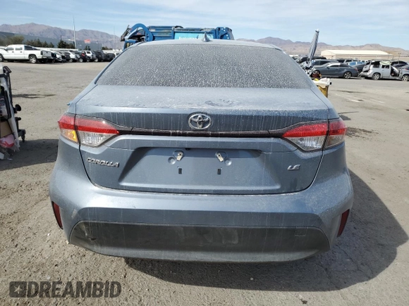 2023 Toyota Corolla LE with VIN JTDB4MEE8P3015055, listed as a Copart auction lot 50380345 with 20,548 mi miles and Salvage Title. Bid and sale history available at DreamBid. Image 6.