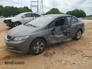 2015 Honda Civic LX with VIN 19XFB2F55FE046023, listed as a Copart auction lot 54218775 with 181,178 mi miles and Salvage title. Bid and sale history available at DreamBid. Image 1.