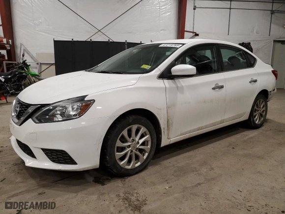 2019 Nissan Sentra SV with VIN 3N1AB7AP9KY421150, listed as a Copart auction lot 47219765 with 65,153 mi miles and Salvage Title. Bid and sale history available at carsss.com. Image 1.