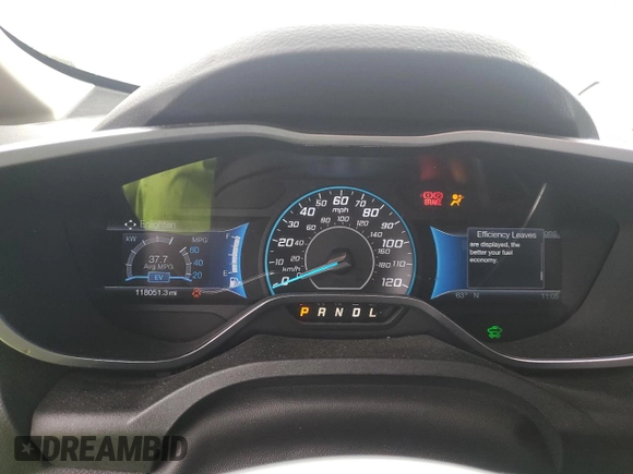 2013 Ford C-Max SE with VIN 1FADP5AU1DL500772, listed as a Copart auction lot 55602925 with 118,051 mi miles and Salvage Title. Bid and sale history available at DreamBid. Image 9.