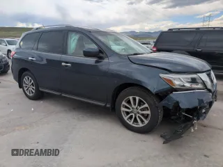 2015 Nissan Pathfinder SV with VIN 5N1AR2MM8FC713945, listed as a Copart auction lot 53490855 with 99,809 mi miles and Salvage Title. Bid and sale history available at carsss.com. Image 4.