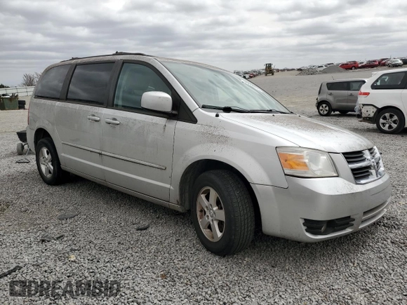 2010 Dodge Grand Caravan SXT with VIN 2D4RN5D12AR159668, listed as a Copart auction lot 49608275 with 212,903 mi miles and Salvage Title. Bid and sale history available at DreamBid. Image 4.