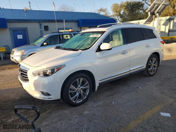 2014 Infiniti QX60 Hybrid with VIN 5N1CL0MN8EC515064, listed as a Copart auction lot 78947954 with NaN miles and Salvage Title. Bid and sale history available at carsss.com. Image 1.
