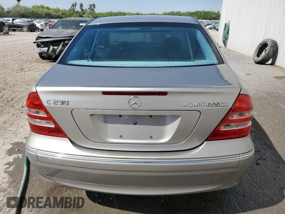 2004 Mercedes-Benz C 230 Kompressor with VIN WDBRF40J44F459457, listed as a Copart auction lot 49518895 with 249,921 mi miles and Clean Title. Bid and sale history available at DreamBid. Image 6.