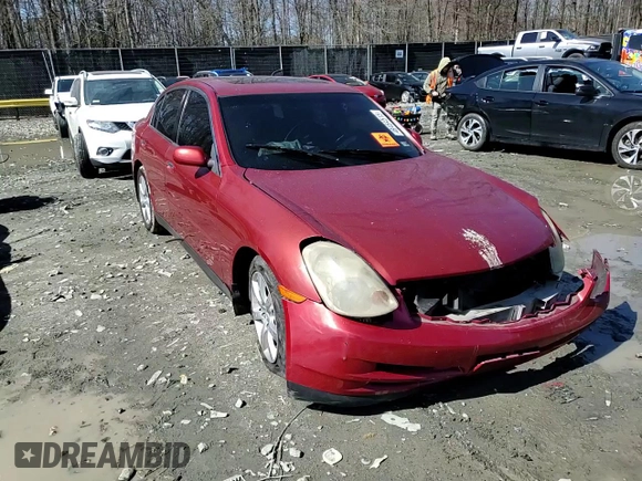 2003 Infiniti G35 w/Leather with VIN JNKCV51E03M335812, listed as a Copart auction lot 49454515 with Not Provided miles and Salvage Title. Bid and sale history available at carsss.com. Image 10.