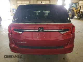 2023 Honda Odyssey EX-L with VIN 5FNRL6H6XPB025574, listed as a Copart auction lot 48046215 with 46,865 mi miles and Salvage Title. Bid and sale history available at carsss.com. Image 6.