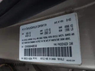 2004 Chrysler 300M M z VIN 2C3HE66G64H685168, wystawiony jako IAAI lot #42323711 z przebiegiem 111 527 mil mil oraz . Historia ofert i sprzedaży dostępna na DreamBid. Obrazek 9.