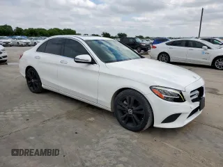2020 Mercedes-Benz C 300 with VIN W1KWF8DB7LR571932, listed as a Copart auction lot 55862105 with 69,808 mi miles and Salvage Title. Bid and sale history available at DreamBid. Image 4.