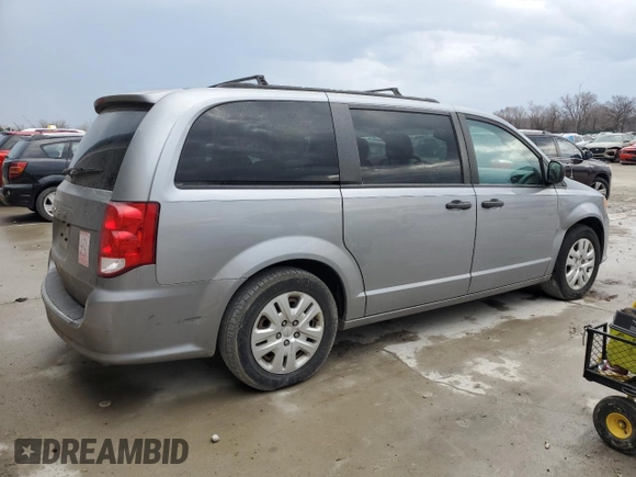 2019 Dodge Grand Caravan SE with VIN 2C4RDGBG2KR777707, listed as a Copart auction lot 46870455 with 129,404 mi miles and Clean Title. Bid and sale history available at DreamBid. Image 3.