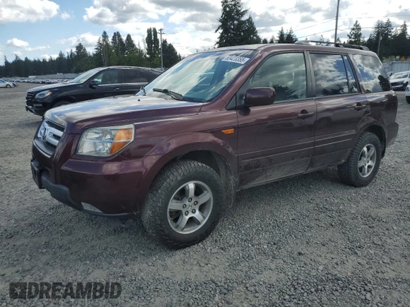 2008 Honda Pilot EX-L with VIN 5FNYF18578B022405, listed as a Copart auction lot 63423355 with 156,723 mi miles and Salvage title. Bid and sale history available at DreamBid. Image 1.