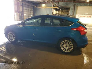 2012 Ford Focus Titanium with VIN 1FAHP3N21CL284628, listed as a Copart auction lot 46572065 with 143,443 mi miles and Salvage Title. Bid and sale history available at carsss.com. Image 2.