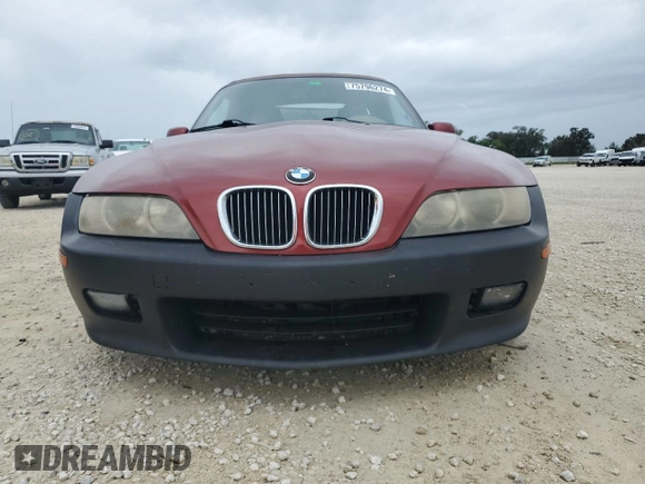 2000 BMW Z3 2.5 z VIN 4USCH9349YLG04632, wystawiony jako Copart lot #75796274 z przebiegiem Nie podano mil oraz Szkody całkowita. Historia ofert i sprzedaży dostępna na DreamBid. Obrazek 5.