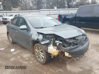 2012 Mazda 3 i Touring with VIN JM1BL1V78C1599384, listed as a IAAI auction lot 41632150 with 163,251 mi miles and . Bid and sale history available at carsss.com. Image 1.