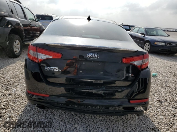 2013 Kia Optima SX with VIN 5XXGR4A64DG198973, listed as a Copart auction lot 51208055 with 128,526 mi miles and Salvage Title. Bid and sale history available at carsss.com. Image 6.