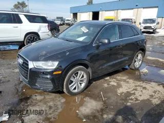 2017 Audi Q3 Premium Plus with VIN WA1JCCFS9HR006158, listed as a Copart auction lot 46190585 with 66,230 mi miles and Clean Title. Bid and sale history available at carsss.com. Image 1.