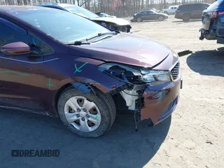 2017 Kia Forte LX with VIN 3KPFK4A75HE148512, listed as a IAAI auction lot 41869999 with 108,956 mi miles. Bid and sale history available at carsss.com. Image 6.