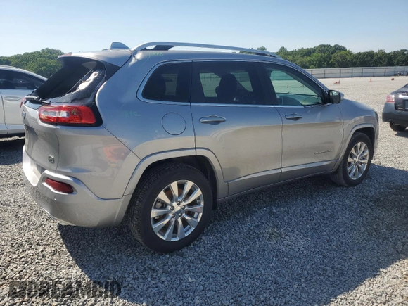 2017 Jeep Cherokee Overland with VIN 1C4PJMJS2HW584851, listed as a Copart auction lot 61738325 with 34,582 mi miles and Salvage title. Bid and sale history available at DreamBid. Image 3.