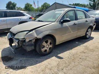 2007 Ford Focus S with VIN 1FAHP34N27W209548, listed as a Copart auction lot 61094205 with 141,374 mi miles and Salvage title. Bid and sale history available at DreamBid. Image 1.