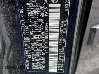 2017 Toyota Camry XLE with VIN 4T1BF1FK2HU353054, listed as a Copart auction lot 51609785 with 124,034 mi miles and Clean Title. Bid and sale history available at carsss.com. Image 14.