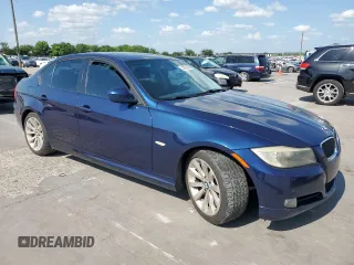 2011 BMW 3 Series 328i with VIN WBAPH7C50BE461757, listed as a Copart auction lot 62005405 with 129,851 mi miles and Salvage title. Bid and sale history available at DreamBid. Image 4.