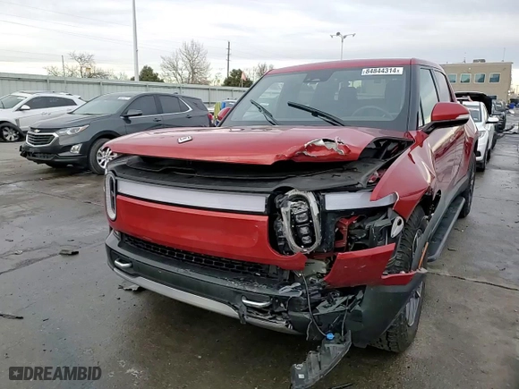 2022 Rivian R1T Launch Edition with VIN 7FCTGAAL9NN004625, listed as a Copart auction lot 84844314 with 139 mi miles and Salvage Title. Bid and sale history available at carsss.com. Image 13.