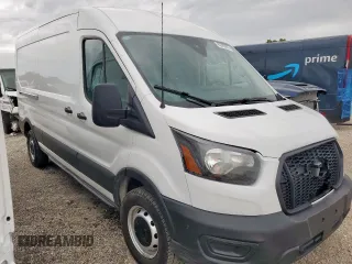 2023 Ford Transit Cargo with VIN 1FTBW9C89PKB88609, listed as a Copart auction lot 63399805 with 25,083 mi miles and Salvage title. Bid and sale history available at DreamBid. Image 4.