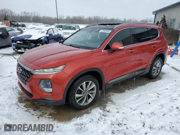 2019 Hyundai Santa Fe Limited with VIN 5NMS5CADXKH066099, listed as a Copart auction lot 43580965 with 80,414 mi miles and Salvage Title. Bid and sale history available at carsss.com. Image 1.