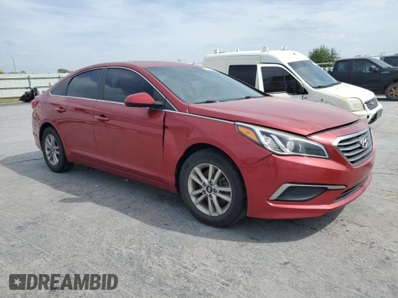2017 Hyundai Sonata 2.4L with VIN 5NPE24AF4HH555834, listed as a Copart auction lot 53065195 with 103,853 mi miles and Clean Title. Bid and sale history available at carsss.com. Image 4.