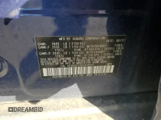 2017 Subaru Outback Premium with VIN 4S4BSACC8H3438933, listed as a Copart auction lot 54973275 with 60,496 mi miles and Salvage Title. Bid and sale history available at DreamBid. Image 13.