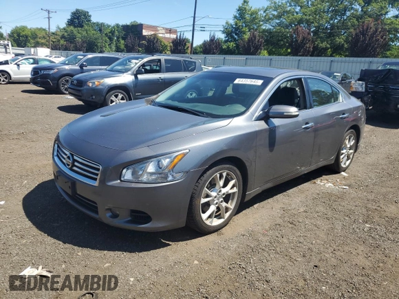 2014 Nissan Maxima SV with VIN 1N4AA5AP1EC463805, listed as a Copart auction lot 64357645 with 129,972 mi miles and Salvage title. Bid and sale history available at DreamBid. Image 1.