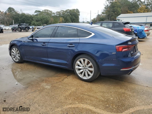 2018 Audi A5 Sportback Premium with VIN WAUANCF52JA012525, listed as a Copart auction lot 84164574 with NaN miles and Salvage Title. Bid and sale history available at carsss.com. Image 2.