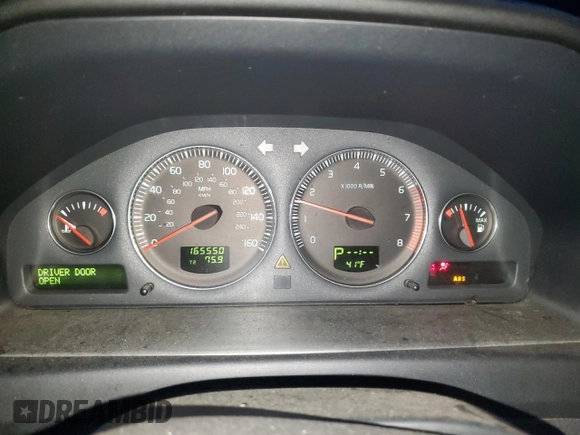 2005 Volvo S60 with VIN YV1RH592352470403, listed as a Copart auction lot 78611684 with 165,550 mi miles and Salvage Title. Bid and sale history available at carsss.com. Image 9.