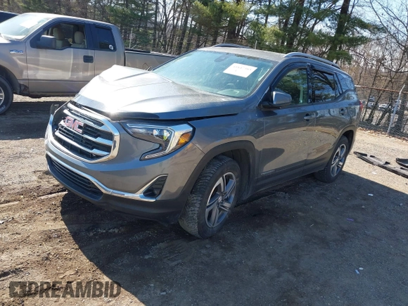 2020 GMC Terrain SLT with VIN 3GKALVEV0LL256695, listed as a IAAI auction lot 41847385 with 96,515 mi miles. Bid and sale history available at carsss.com. Image 2.