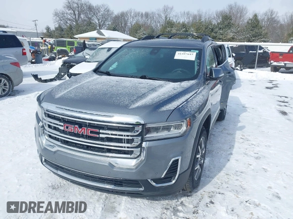 2021 GMC Acadia SLE with VIN 1GKKNKLS0MZ186986, listed as a IAAI auction lot 41597643 with 53,672 mi miles and . Bid and sale history available at DreamBid. Image 17.