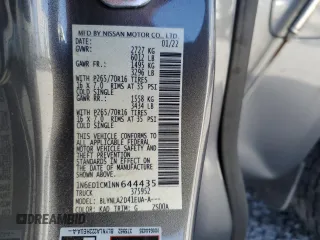 2022 Nissan Frontier S z VIN 1N6ED1CM1NN644435, wystawiony jako Copart lot #46060715 z przebiegiem 28 780 mil mil oraz Szkoda całkowita • Salvage title. Historia ofert i sprzedaży dostępna na DreamBid. Obrazek 15.