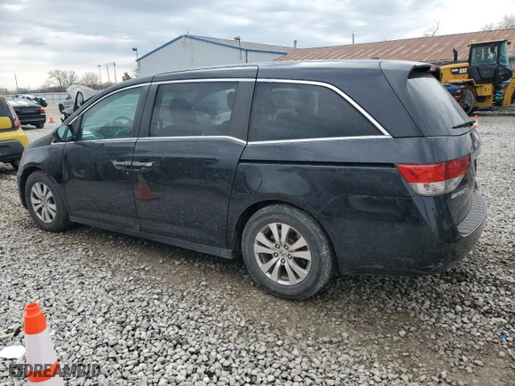 2014 Honda Odyssey EX-L with VIN 5FNRL5H67EB121167, listed as a Copart auction lot 51476565 with 131,463 mi miles and Salvage Title. Bid and sale history available at carsss.com. Image 2.