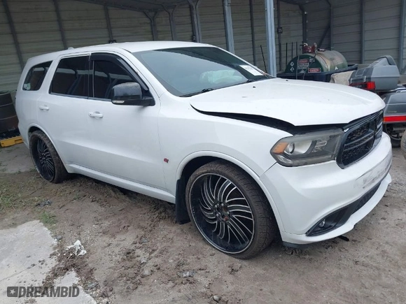 2017 Dodge Durango GT with VIN 1C4RDHDG1HC759493, listed as a IAAI auction lot 41395207 with 1 mi miles. Bid and sale history available at carsss.com. Image 1.