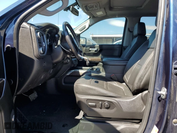 2022 GMC Sierra 1500 Denali with VIN 3GTU9FEDXNG213711, listed as a Copart auction lot 64112245 with 63,476 mi miles and Salvage title. Bid and sale history available at DreamBid. Image 7.
